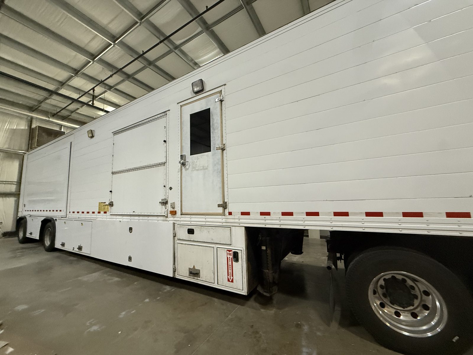 Mobile imaging trailer in-shop